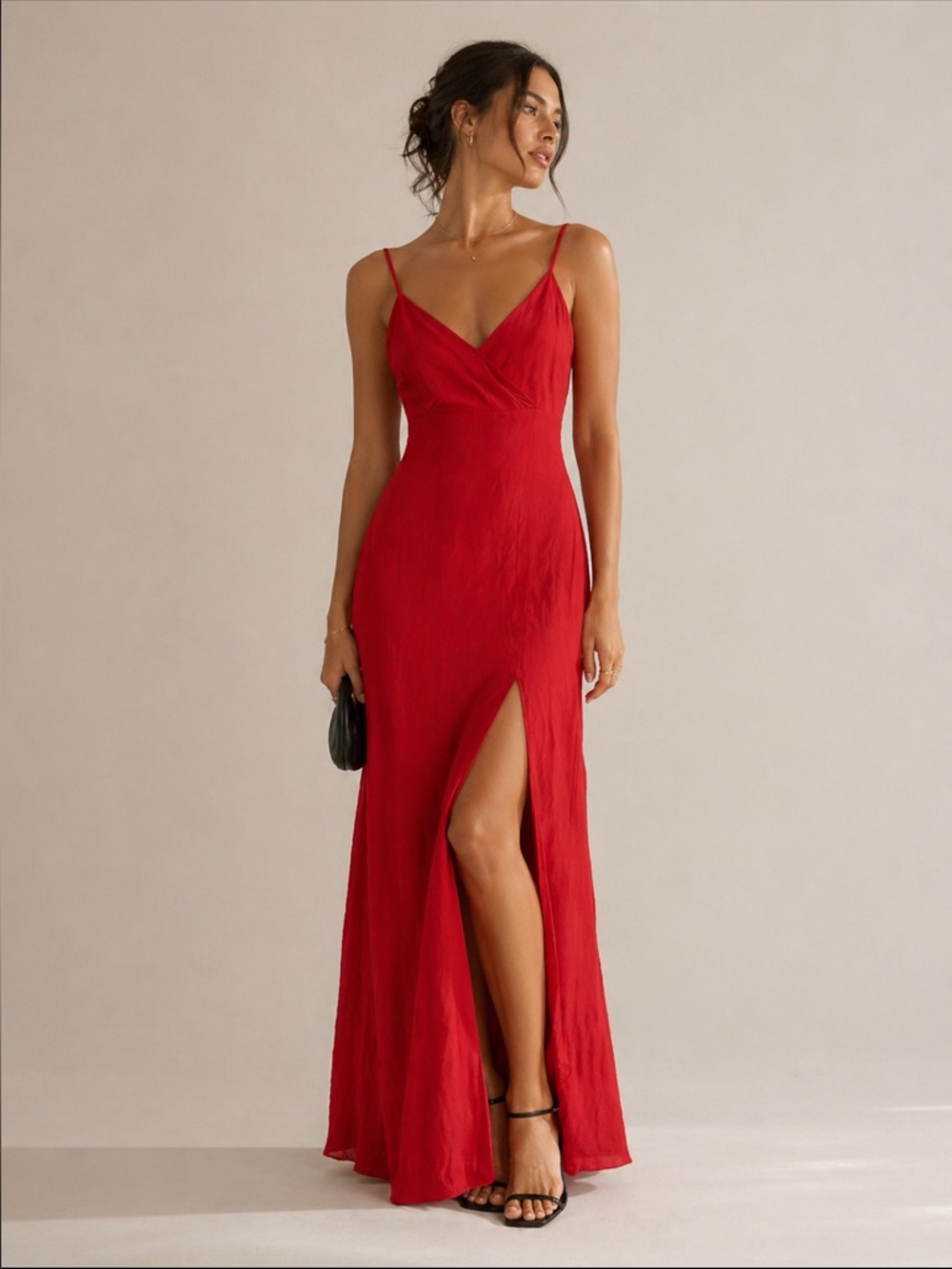 Brand new H&M limited edition Elegant Red Slit Maxi Dress